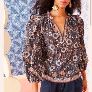 Ulla Johnson Manet blouse Obsidian